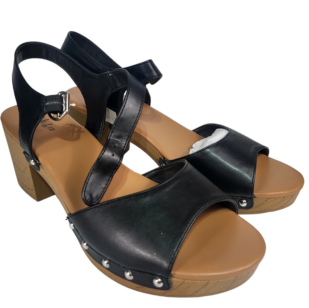 Style & Co Anddreas Platform Block-heel Sandals Black 10.5 - Picture 6 of 8